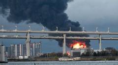 Oil facilities hit in deadly overnight attack on St Petersburg