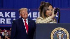Rapper Nicki Minaj joins Trump onstage at Michigan rally
