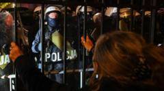 Police deployed during stand-off over control of top Poland court
