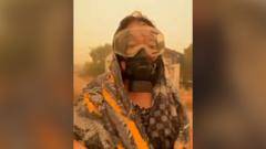 Watch: Orange haze blankets Indonesia's Kalimantan region
