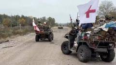 Residents leave devastated Russian-occupied Oleshky as evacuation corridor opens