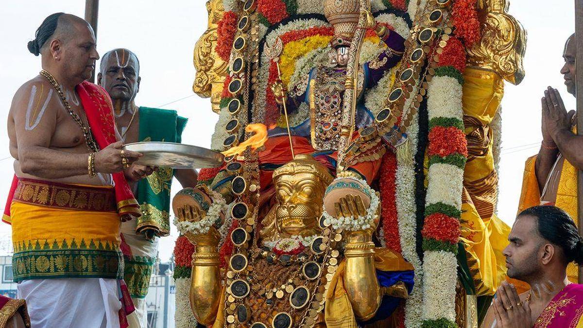 Lord Malayappa Swamy rides Hanumantha Vahanam at Tirumala’s Brahmotsavams