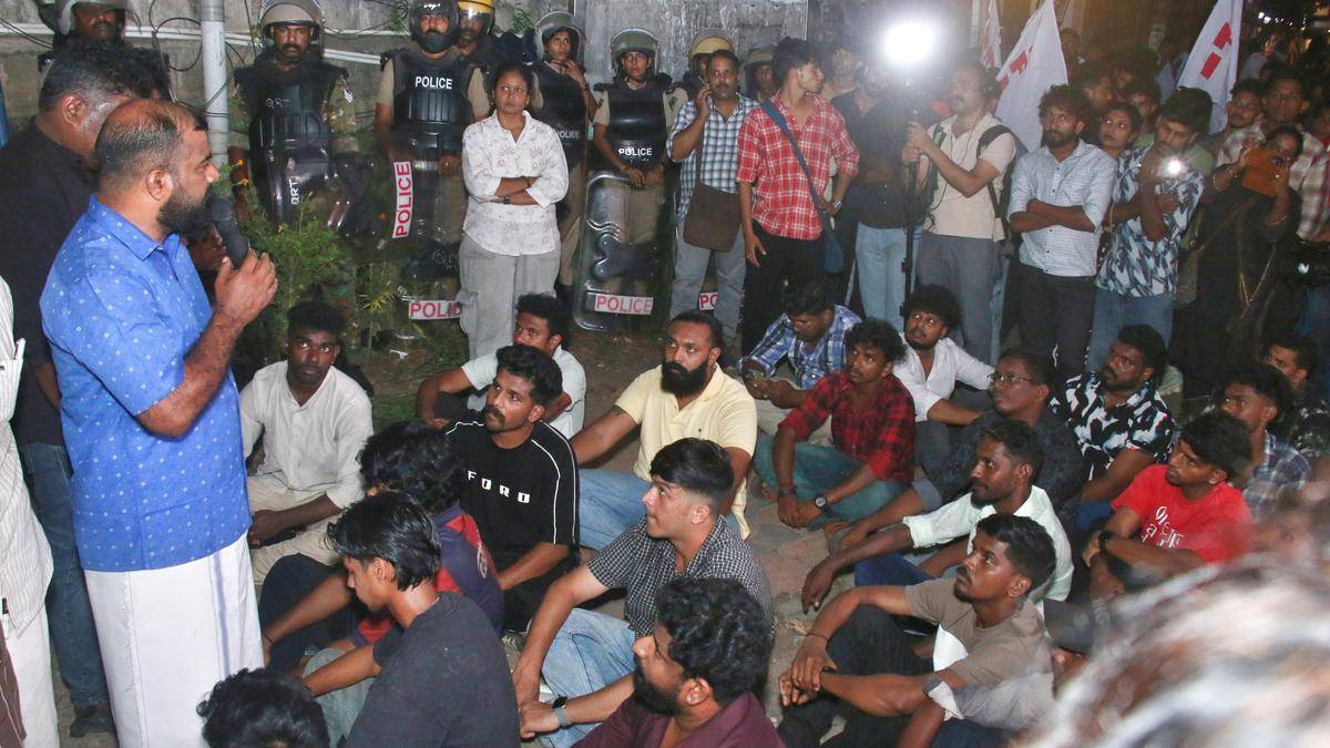 LDF stages walkout from Keralam Assembly over police action at University Hostel