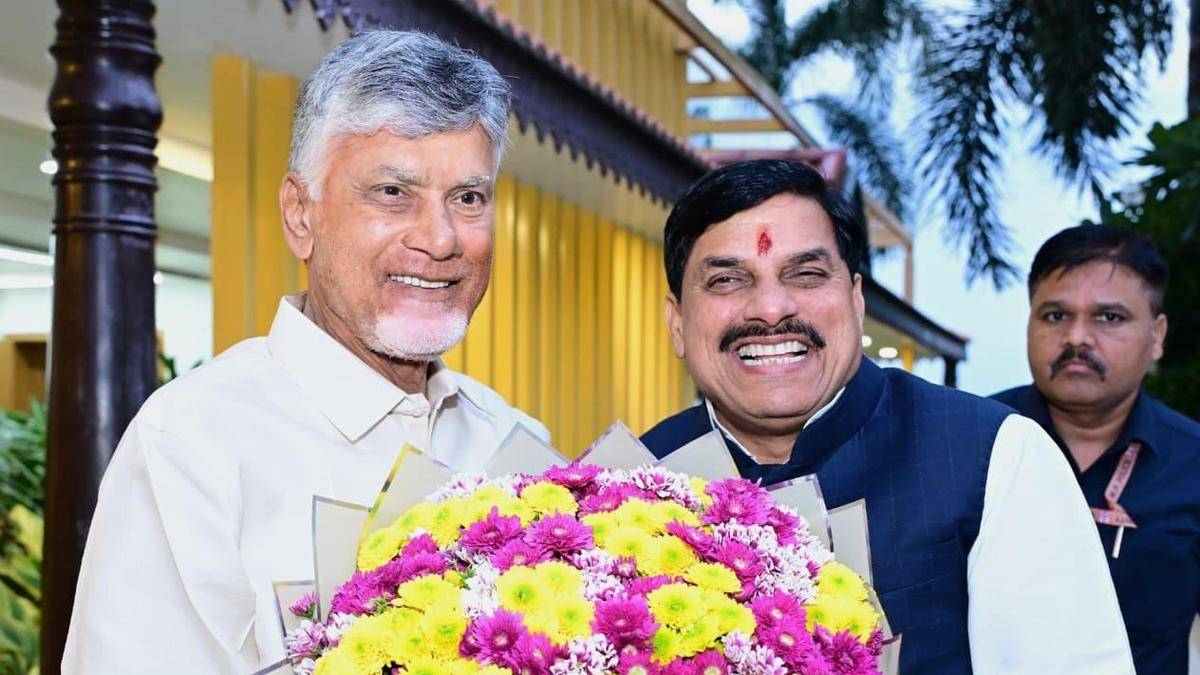 Madhya Pradesh CM Mohan Yadav meets Andhra CM Naidu, Deputy CM Pawan Kalyan