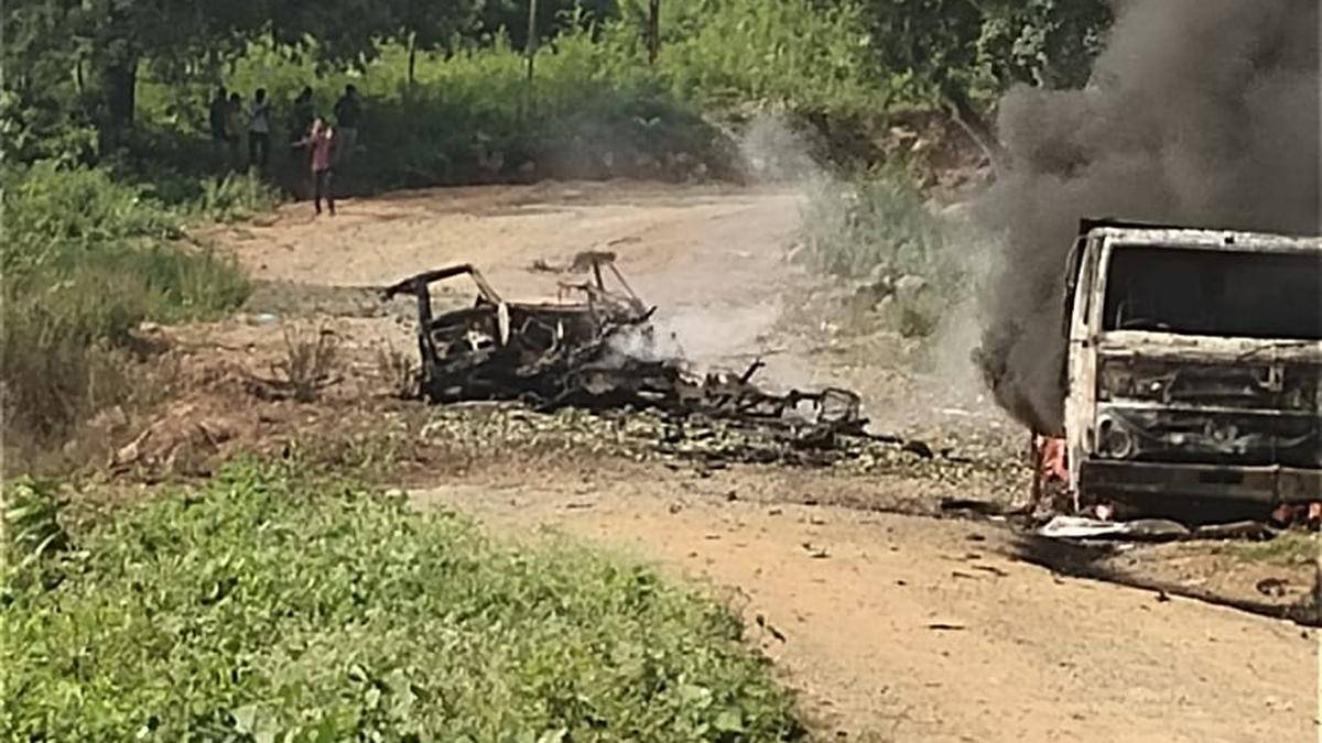 At least four killed, as two vehicles catch fire in ASR district