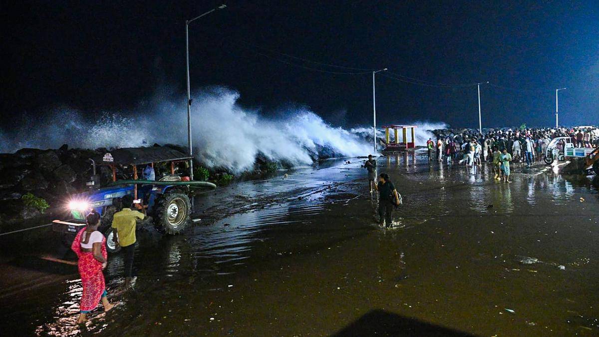 Cyclone ‘Arnab’: Flights, trains cancelled as rain batters A.P.; 30,000 boats brought ashore; southern Odisha on edge