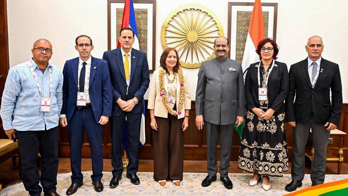 LS Speaker Om Birla meets counterparts from Cuba, Russia ahead of BRICS parliamentary forum meeting