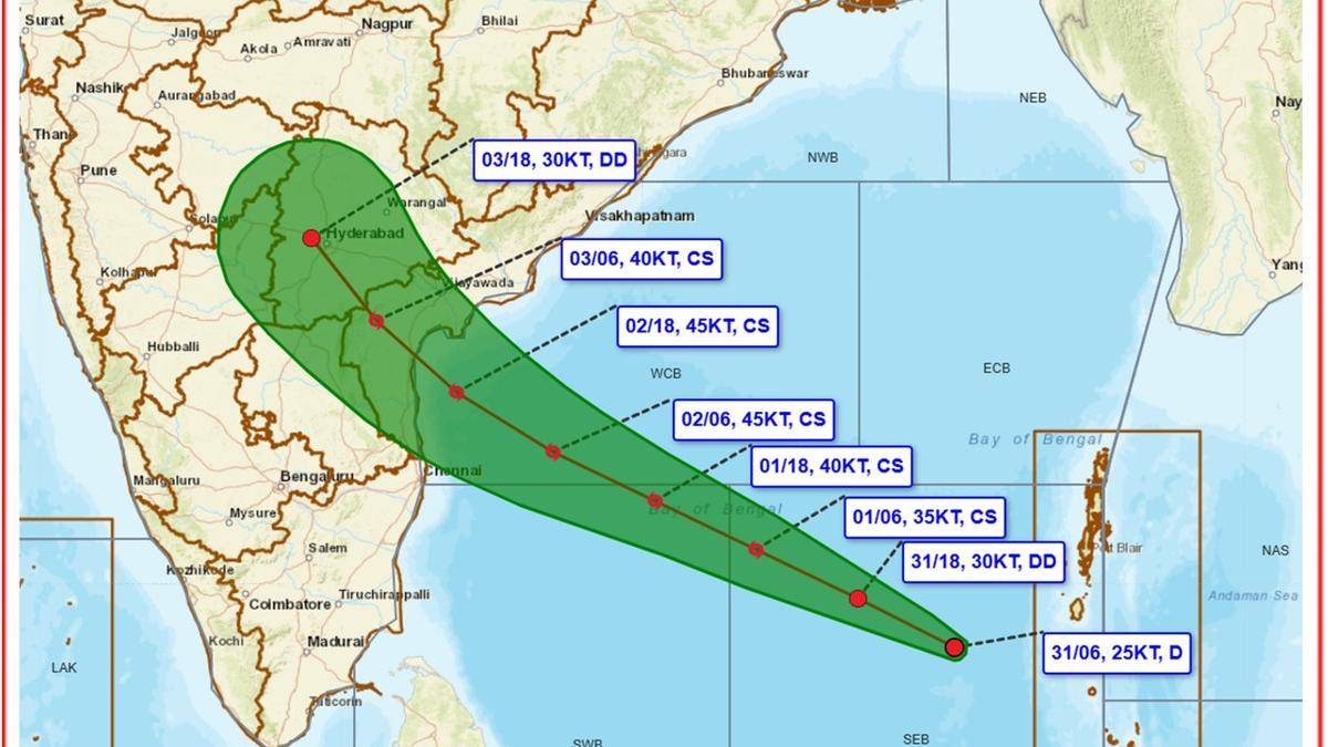 Depression over Bay of Bengal may bring rain to Telangana, heavy showers likely in nine districts on November 2