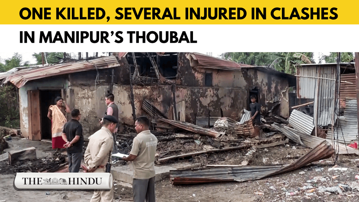 Watch: One killed, several injured in clashes in Manipur’s Thoubal