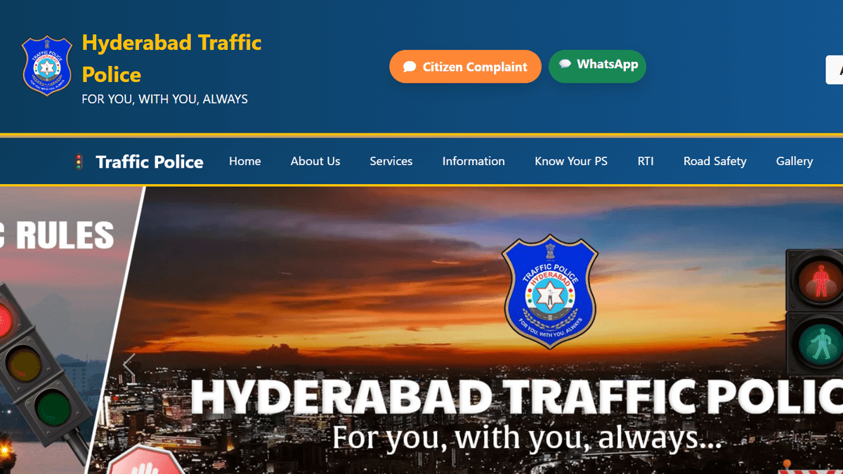 La police de la circulation d'Hyderabad lance son nouveau site web : plaintes des citoyens, zones de stationnement et numéros d'urgence disponibles