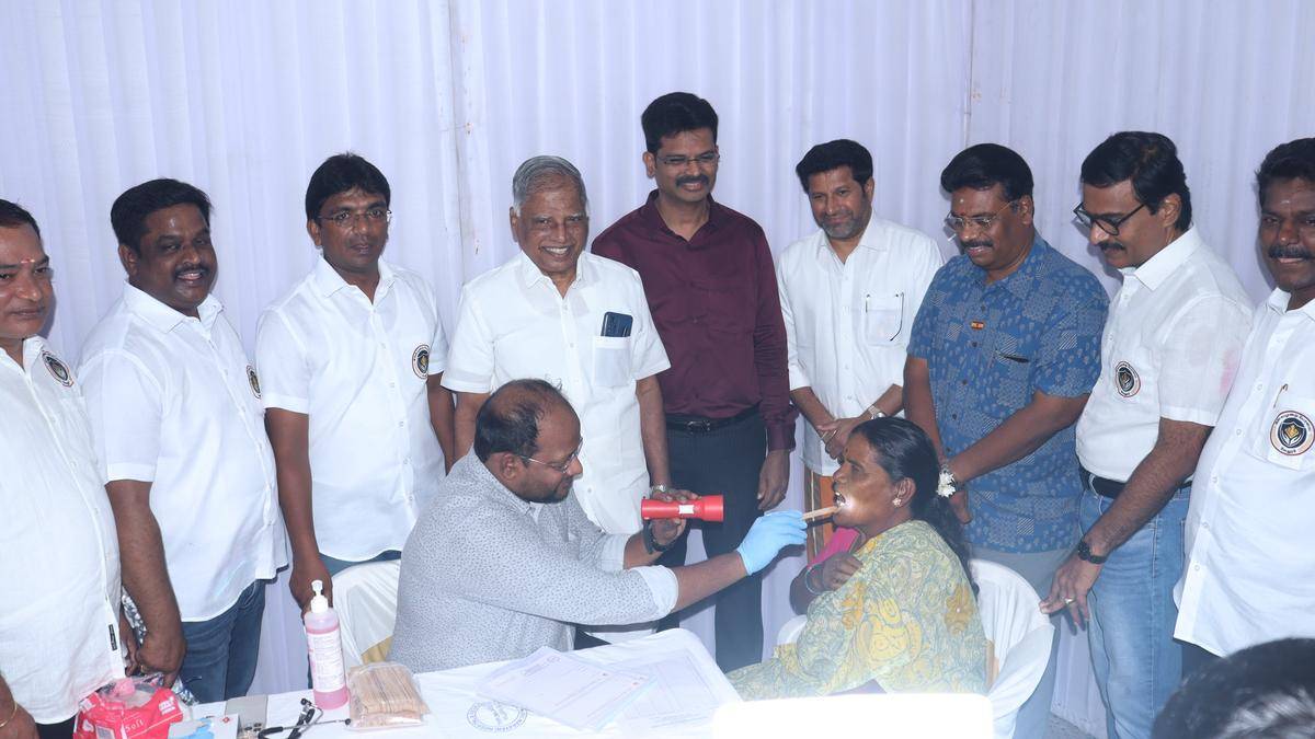 Free medical camp held for construction workers in Vellore