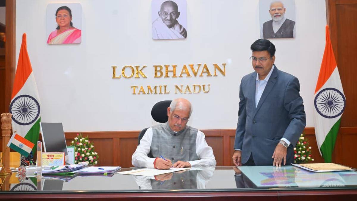 Rajendra Vishwanath Arlekar takes charge as full-time Governor of Tamil Nadu